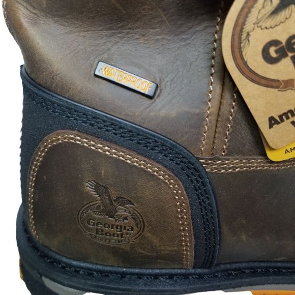 Georgia Boot Mens 14W Carbo-Tec LTX Waterproof Composite Toe Pull On Boots NIB main image 5